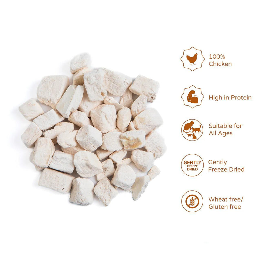 Thrive Cat Treats 170g Chicken MaxiTube – Healthy Natural Freeze Dried Cat Food, Pure Chicken Breast, Grain Free High Protein Kitten Food, Hypoallergenic Crunchy Cat Snacks, Nutritious Training Treats for Cats