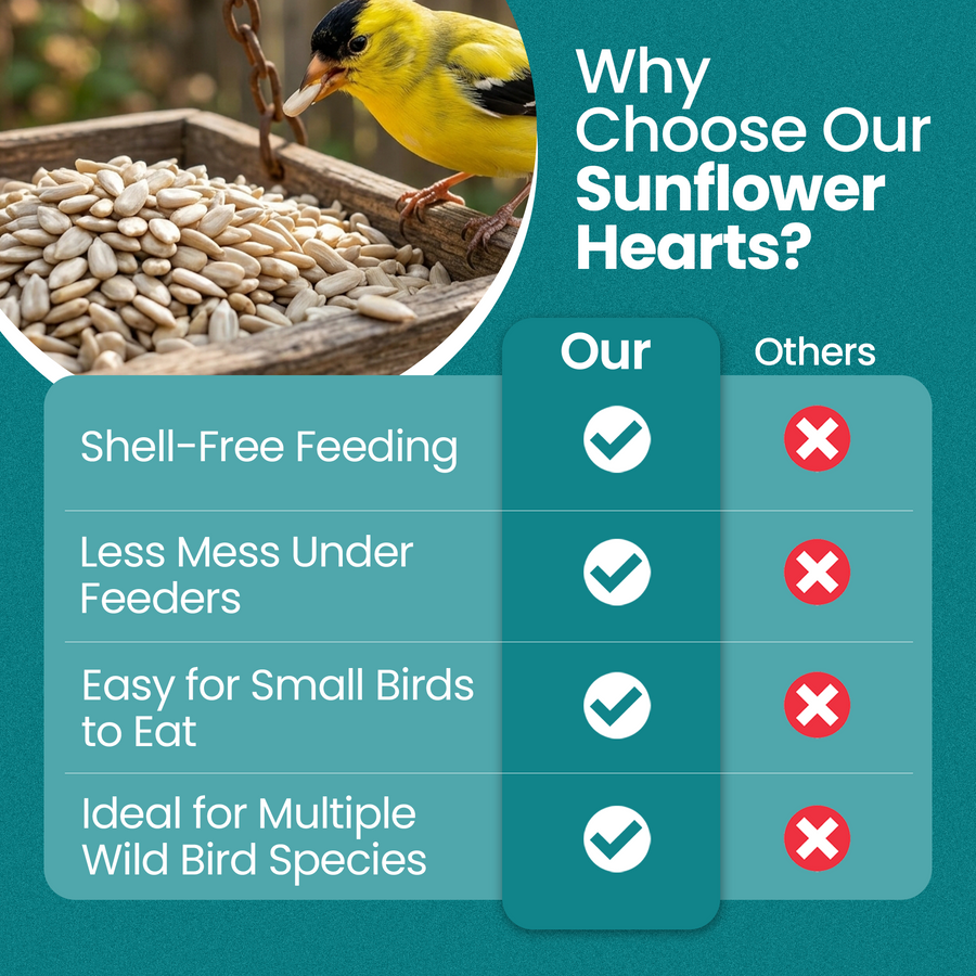 Energy Sunflower Hearts for Wild Birds