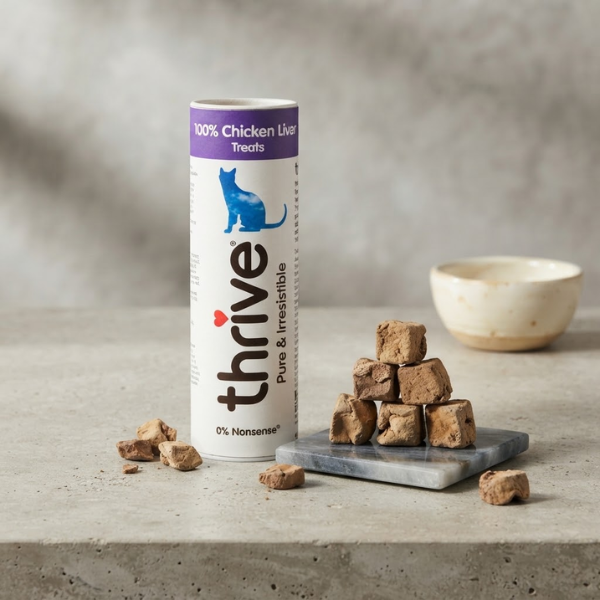 Thrive Cat Treats 100% Chicken Liver Tubes 25g x 12
