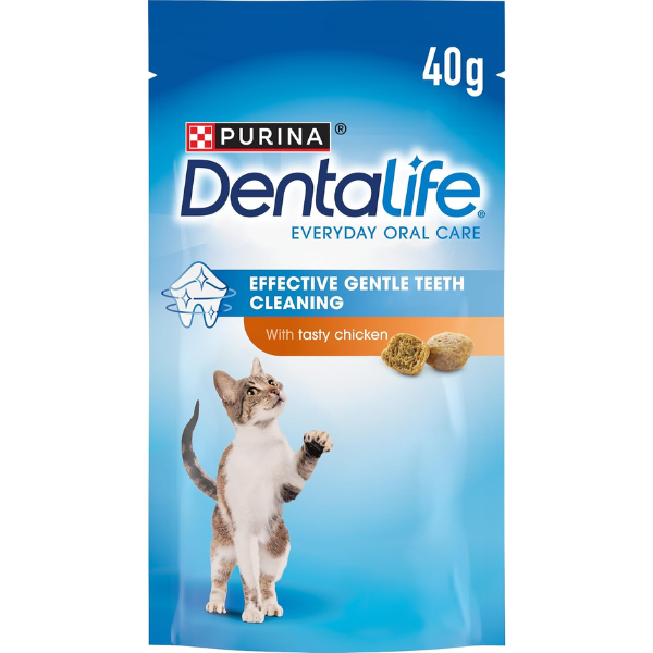 Purina DentaLife Chicken Flavor Cat Dental Treats (40g - 8 Pack)