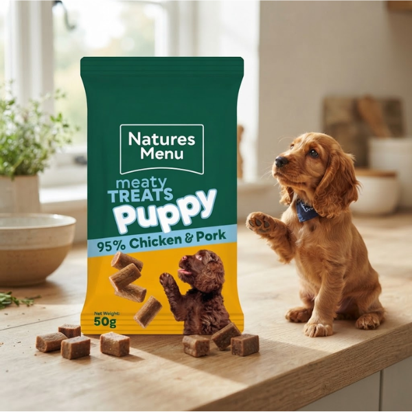 Natures Menu Natural Mini Dog Treats (Chicken & Pork | 12 x 50g Bulk Case)
