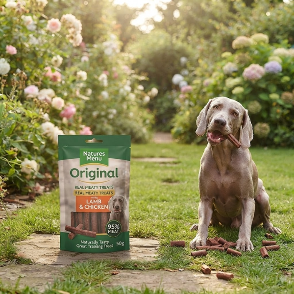 Natures Menu Meaty Lamb & Chicken Dog Treats Multi-Pack - 50g (12 Pack)