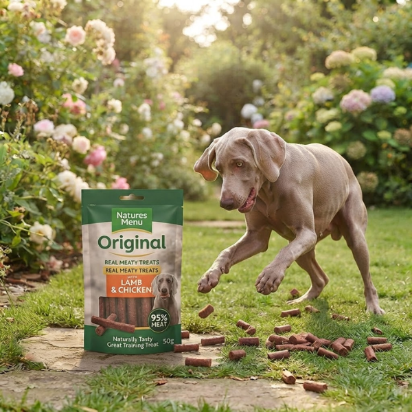Natures Menu Meaty Lamb & Chicken Dog Treats Multi-Pack - 50g (12 Pack)