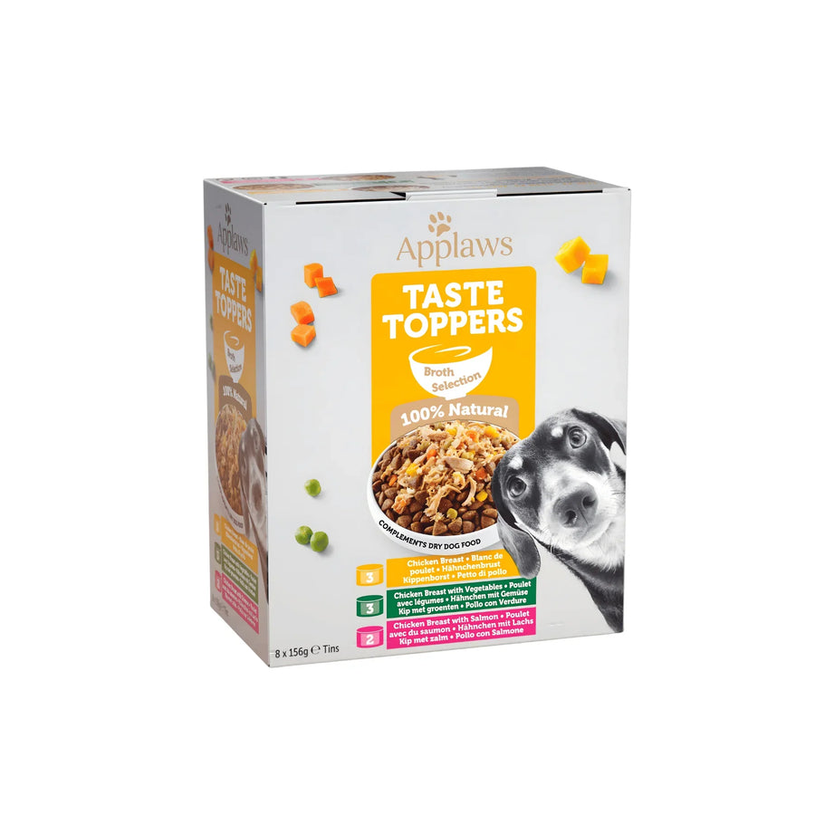 Applaws Taste Toppers Dog Can Broth Selection 156g