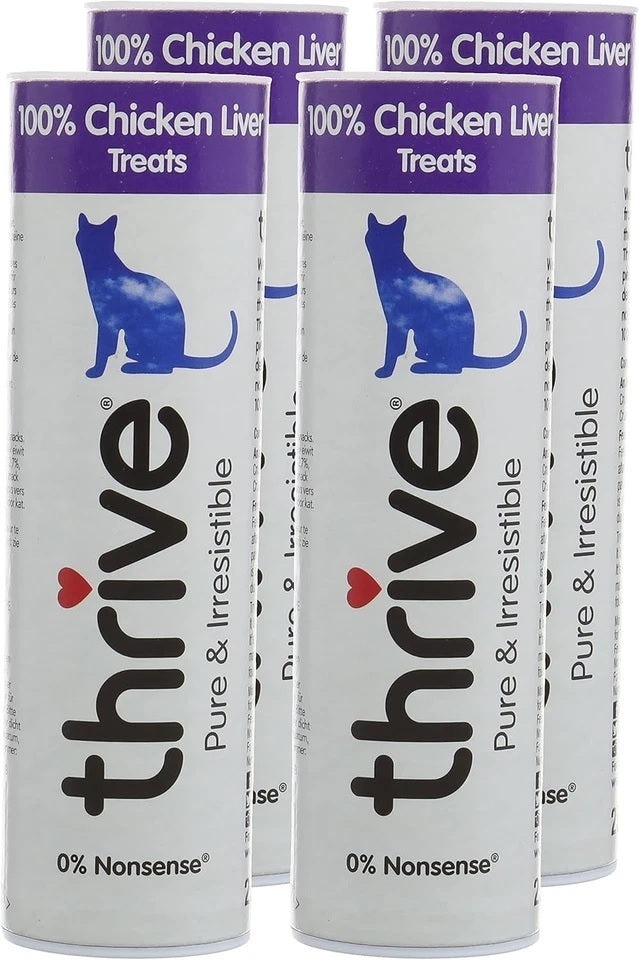 Thrive Cat Treats 100% Chicken Liver Tubes 25g