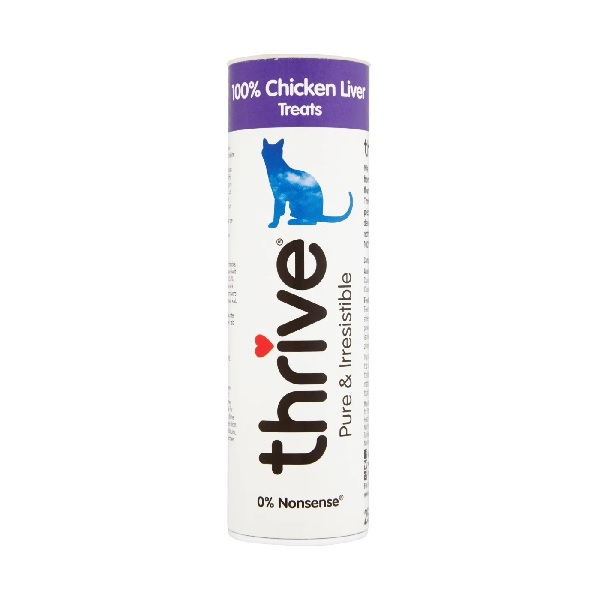 Thrive Cat Treats 100% Chicken Liver Tubes 25g x 12