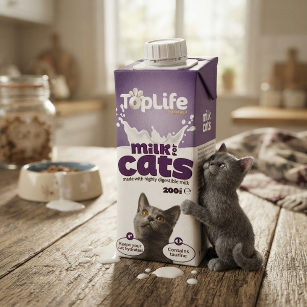 TopLife Feline Nutrition Cats Milk Formula (18 x 200ml Bulk Case)