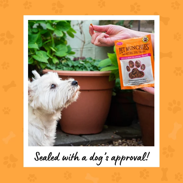 Pet Munchies Natural Wild Salmon Dog Training Treats | 50g Multi-Pack (8 Pack)