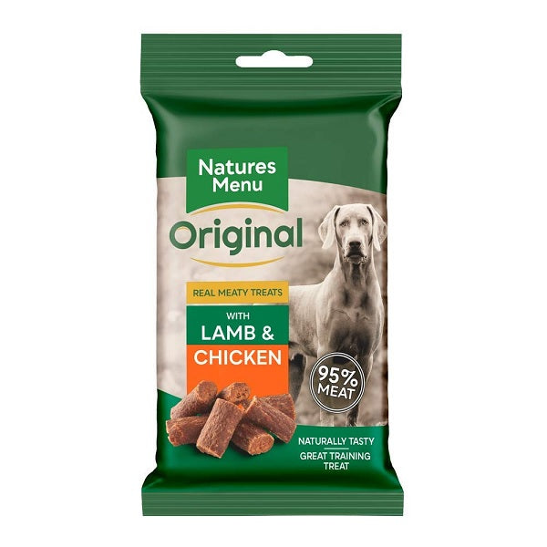 Natures Menu Meaty Lamb & Chicken Dog Treats Multi-Pack - 50g (12 Pack)